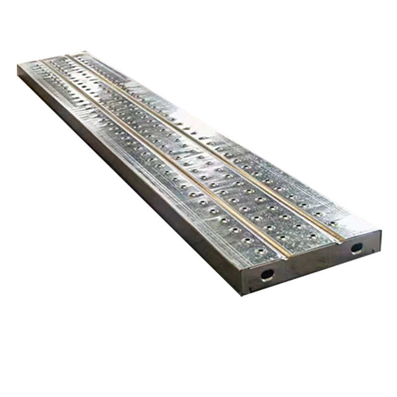 式滑板盘脚手架石施工批发铆接钢防扣油船跳板 用热镀锌跳板钢口