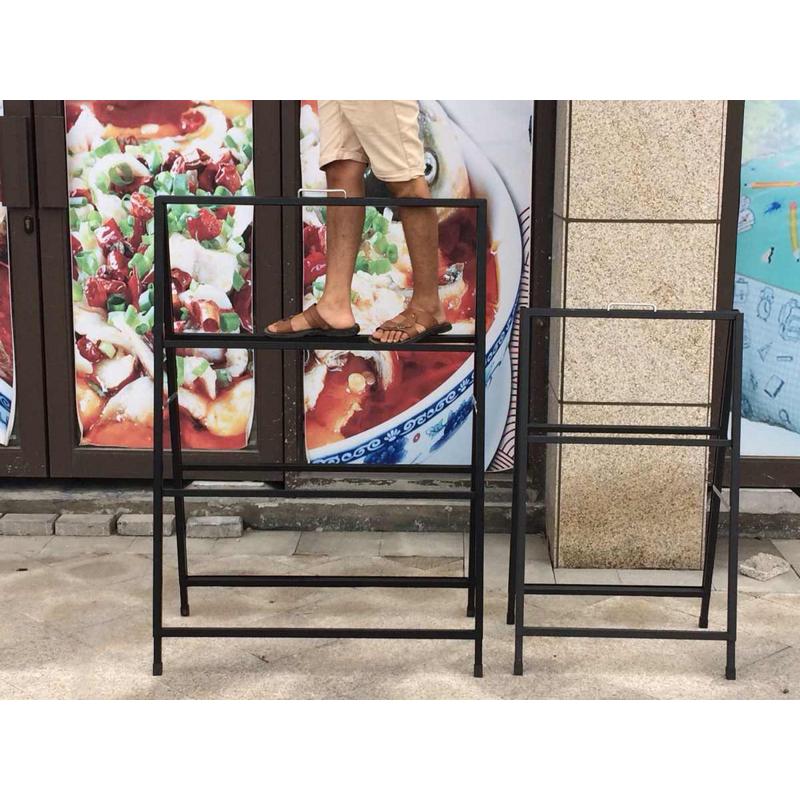 广告折叠双面牌kt海报手提式批发广告牌架立板架展板铁质展示架展