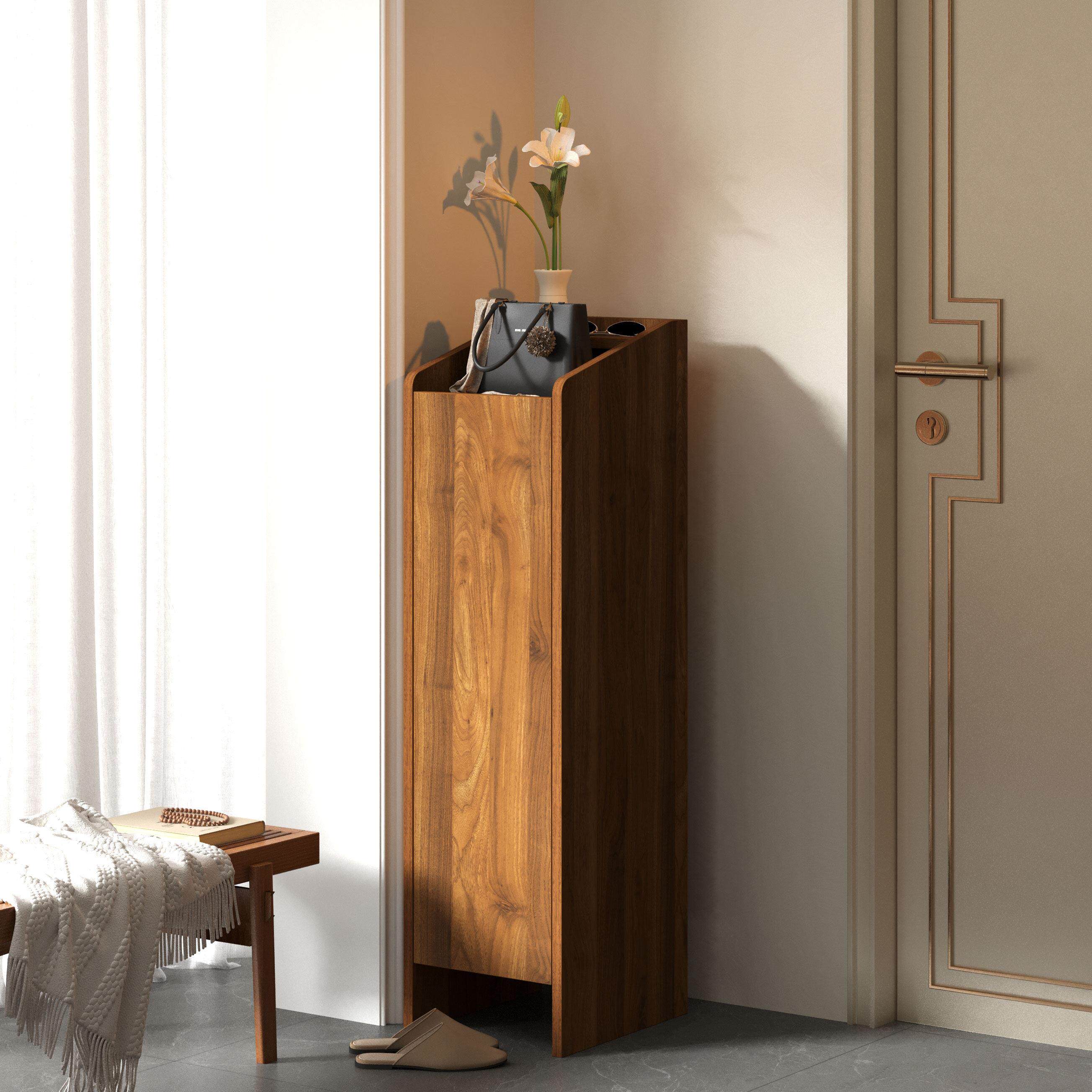 门口小窄鞋柜楼道外电梯入户单门小尺寸多层鞋架家用靠墙玄关超薄