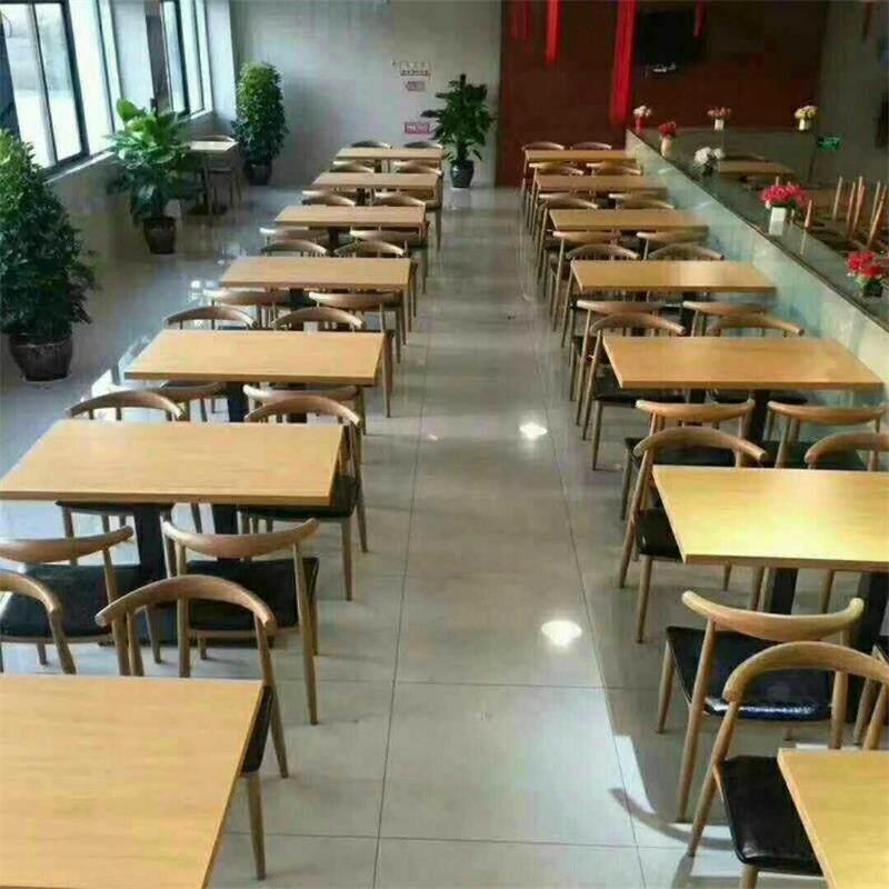 奶茶汉堡烧烤饭店餐厅面馆小吃店餐饮快餐桌椅组合桌子商用经济型