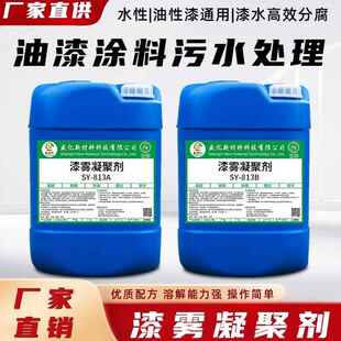 漆雾凝聚剂ab剂油漆渣絮凝剂喷漆房循环水破粘污水处理悬浮凝聚剂