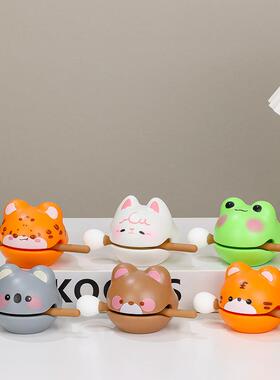 解压小木鱼摆件学生礼物可爱手工小摆件高级感办公文化创意装饰品