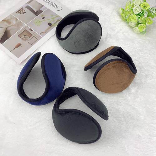Men's Fleece Lined Thick Warm Ear Muffs for Winter Cycling,