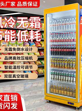 饮料冷藏展示柜风冷无霜立式网红酒水柜商用超市便利店啤酒保鲜柜