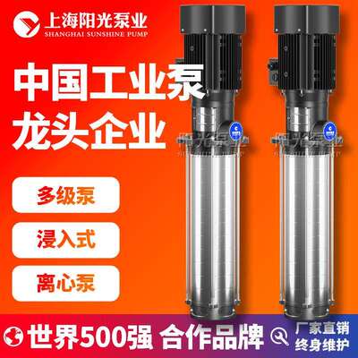 上海阳光泵业CDLK/CDLKF浸入式多级泵不锈钢多级离心泵 定金