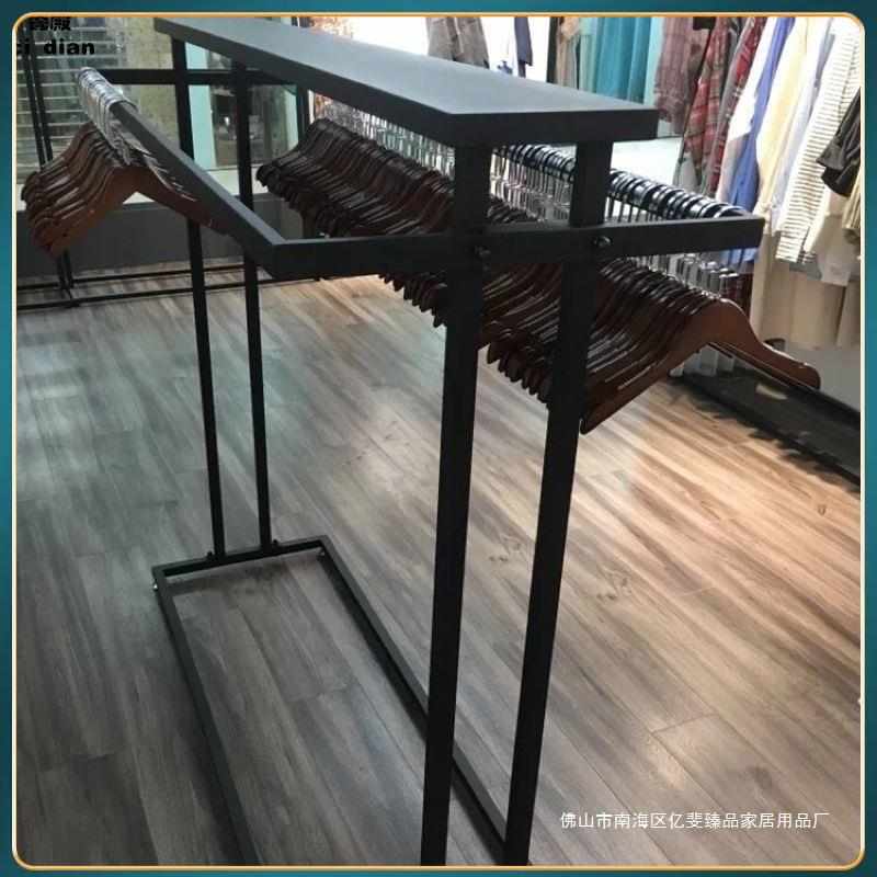 铁艺服装店展示架落地式中岛衣架男女衣服店货架家用晾衣架衣帽架