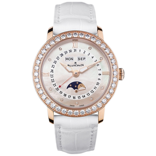 全套[9.8新盒证]宝珀女装18k玫瑰金自动机械手表女3663-2954-55B