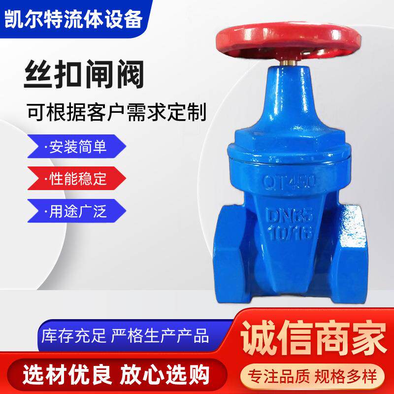 阀磁性加密锁闭钥匙闸阀丝扣封弹性座封内螺纹软密封弹性软密封