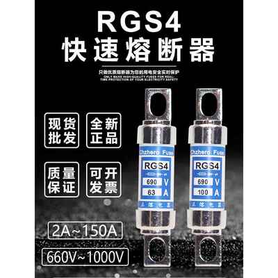 快速熔断器RGS4 690V 50A 40A 32A 25A 20A 16A 10A 6A熔芯保险