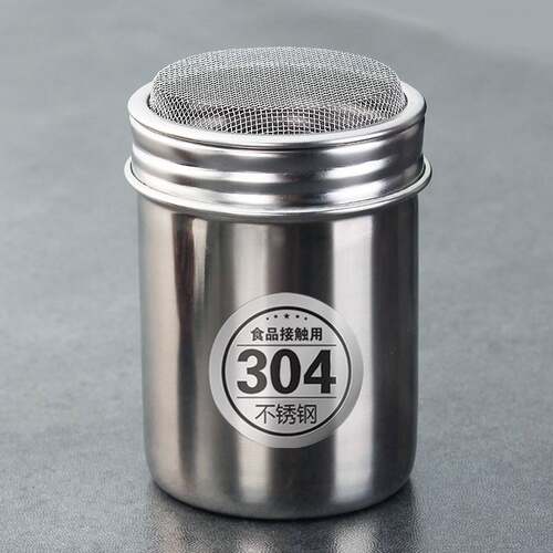 可可粉撒粉器304不锈钢撒粉罐抹茶咖啡撒粉筒面粉网筛子糖粉筛漏