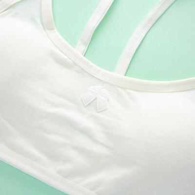 直销新款棉质发育期内衣女中大童防凸点裹胸初高中小学生无钢圈打