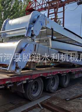 全自动格栅除污机输送机压榨机钢丝绳牵引不锈钢回转格栅机清污