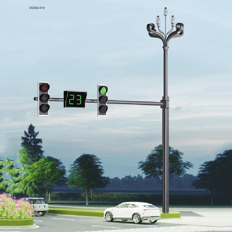 城市物联智慧路灯道路交通指示多功能5G灯杆监控照明气象监测智能