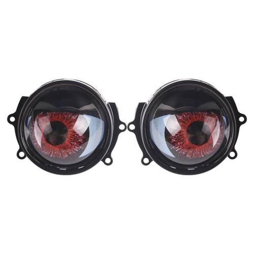 8种模式动态恶魔眼汽车灯LED装饰透镜大灯改装九号车鹰眼灯