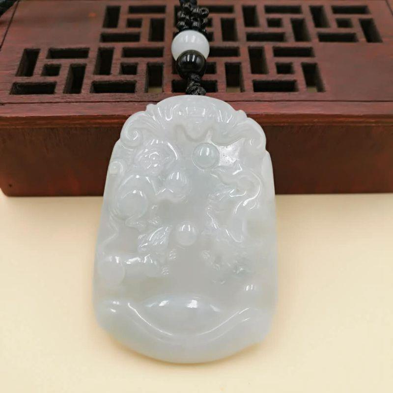 翡翠a货三合生肖坠 十二生肖  包邮 送证书