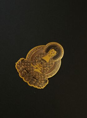 打麻将打牌马上神器赢把把壶钱胡本命佛纳福手机贴纸