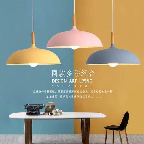 现代简约个性单头餐厅吊灯火锅店商用餐桌店铺灯具理发店美发店灯