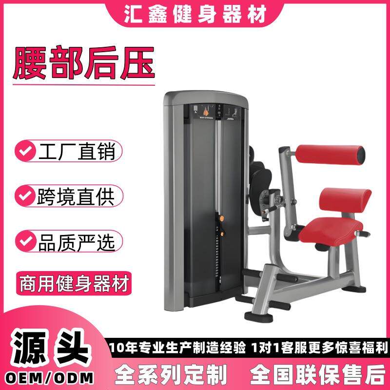 腰部后压训练器健身房商用腰部后压室内背部腰部力量训练健身器材