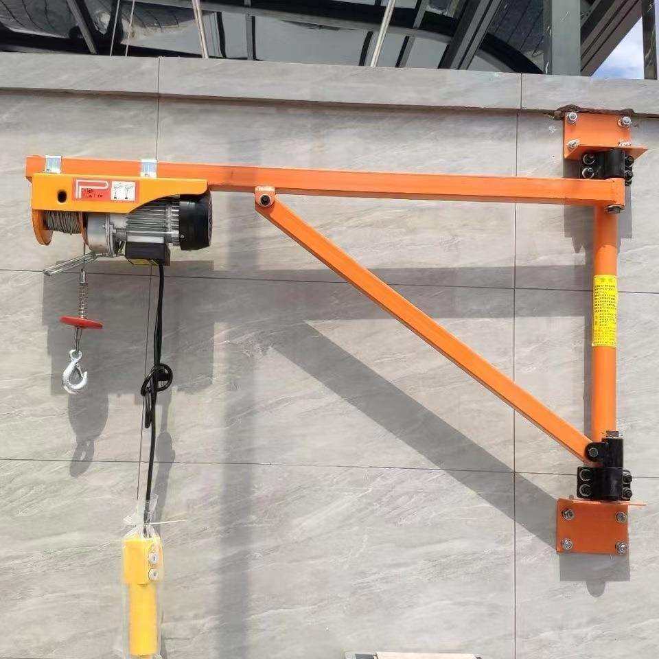 家用小型墙壁支架吊机电动葫芦220V吊机支架装修建筑工厂跨境