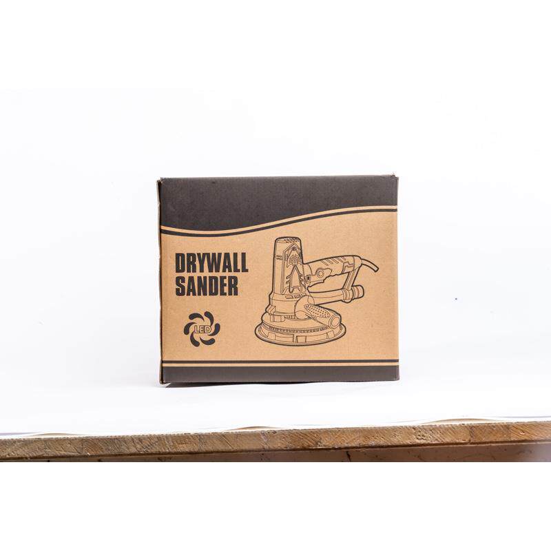 7寸180mm墙壁打磨机墙面腻子打磨机砂纸机自吸尘双灯手持磨墙机