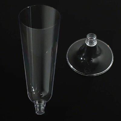 JHD-360Pcs 150Ml Disposable Hard Plastic Champagne Glass