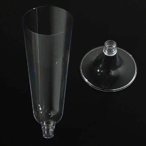 JHD-360Pcs 150Ml Disposable Hard Plastic Champagne Glass