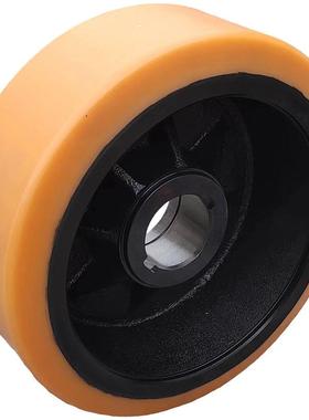 .4吨杭65463州堆叉5高车前轮支撑1轮28*100-68单轴承聚氨酯包胶轮