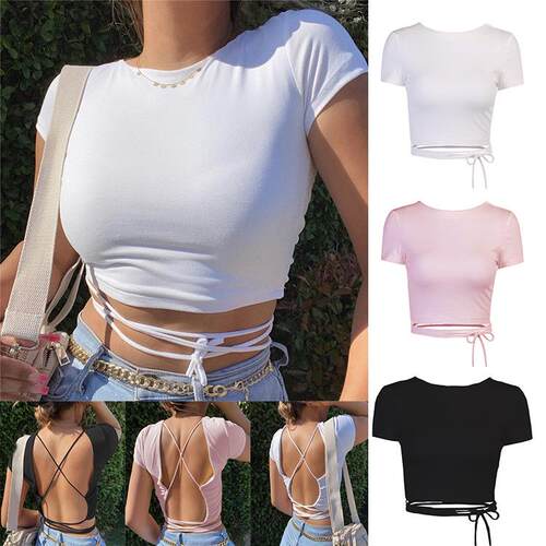 Backless chest revealing strap women's single piece