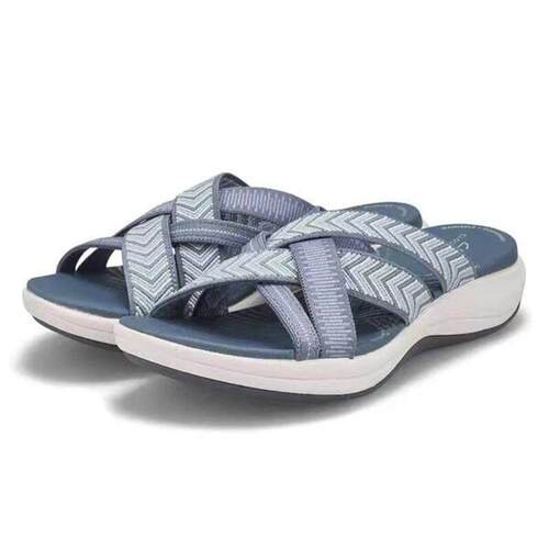 飞织交叉凉拖鞋女鞋新women flat slippers ladies shoes size 43