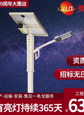 6米太阳能路灯LED光伏路灯30W40W60W厂家新农村道路灯户外7米8米