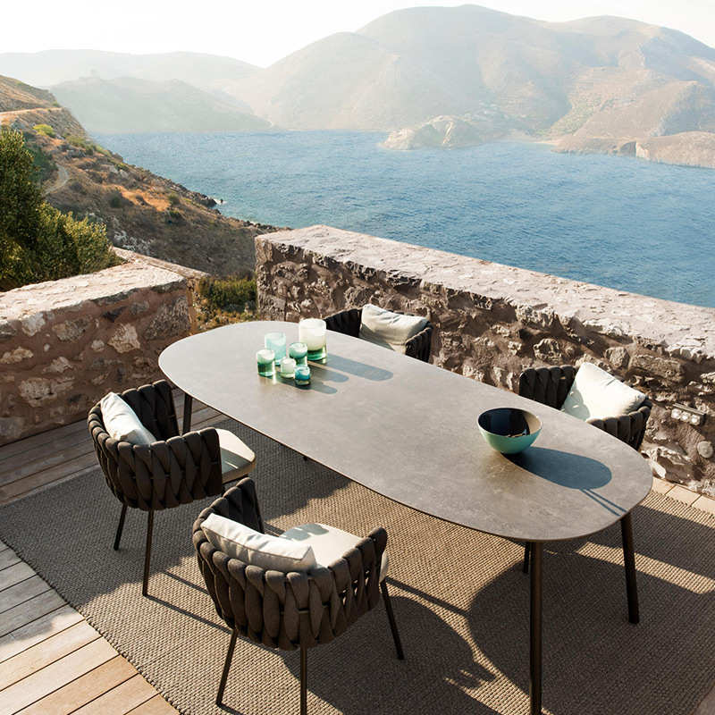 户外桌椅休闲藤椅组合咖啡厅椅子室外庭院别墅露天防水藤椅