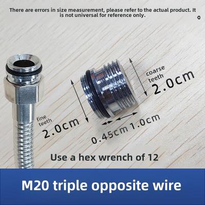 淋浴龙头喷淋软管接头接口配件转换头外螺纹外螺纹201614