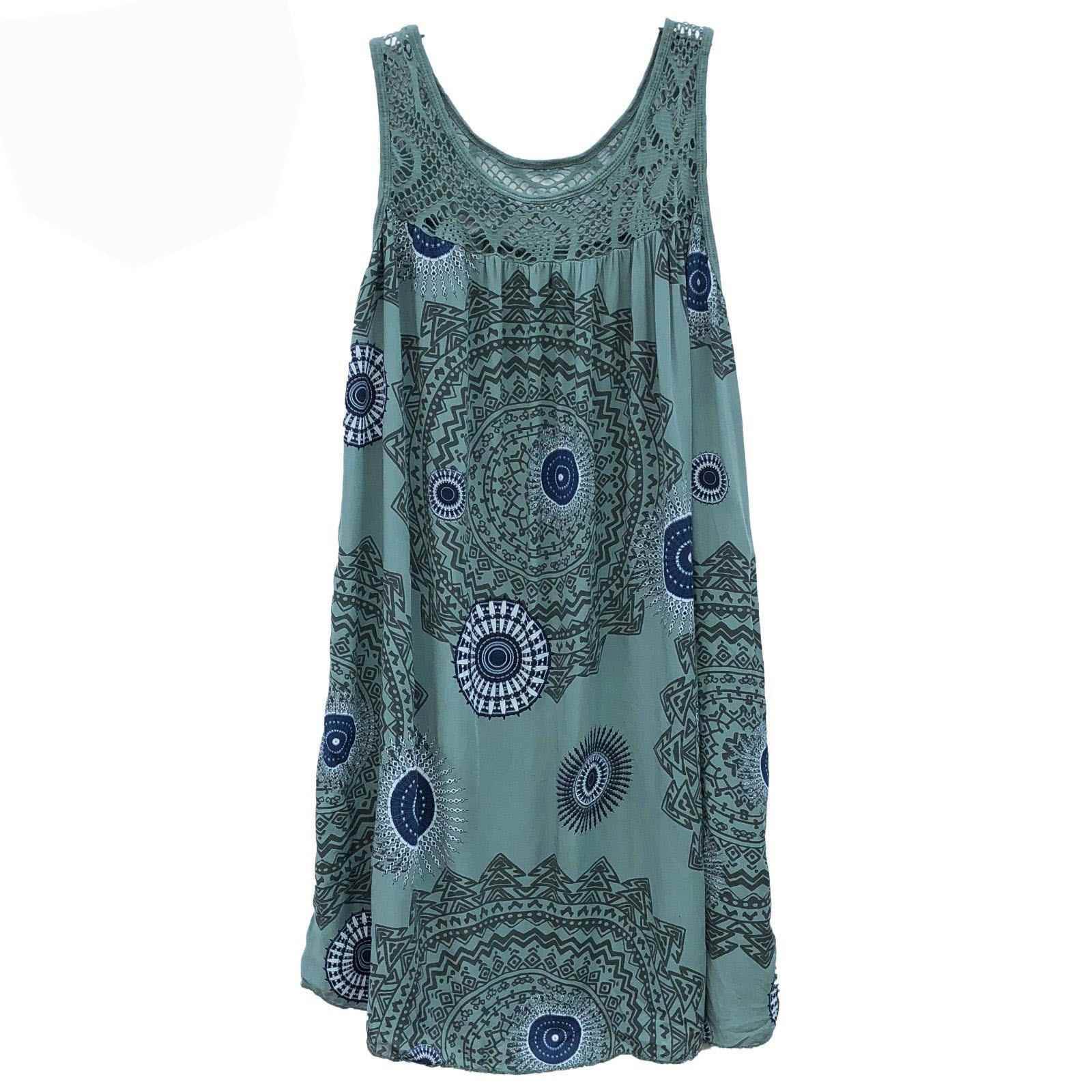 Women for Dress Swing Sleeveless Floral Splicing Gathered