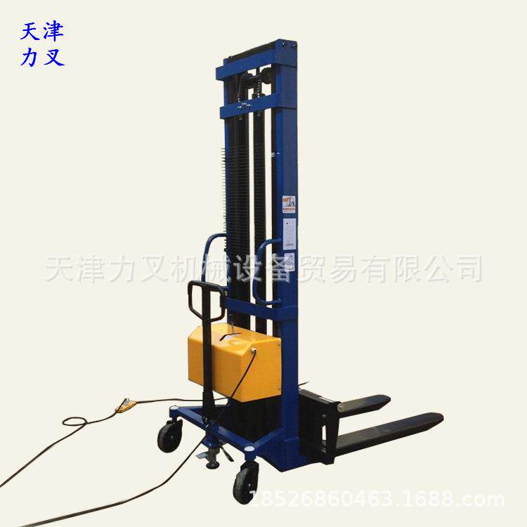 卖交流插电式堆高车液压升高车220/380V电力装卸车油压升降铲车
