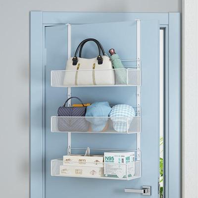 门后超薄置物架挂钩挂架挂衣架包包卧室空间利用夹缝改造挂篮
