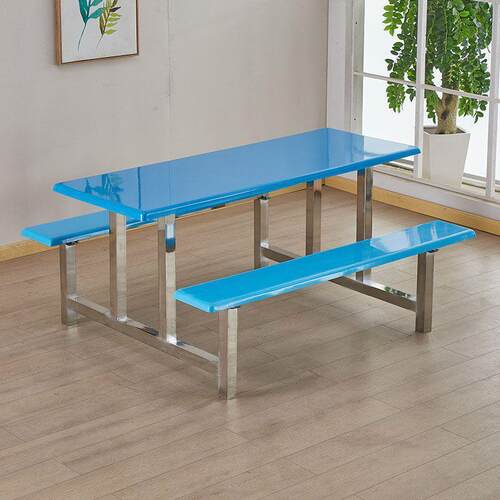 工厂厂家连体饭堂人员486学校食堂餐组合人快餐店人不锈钢餐桌椅