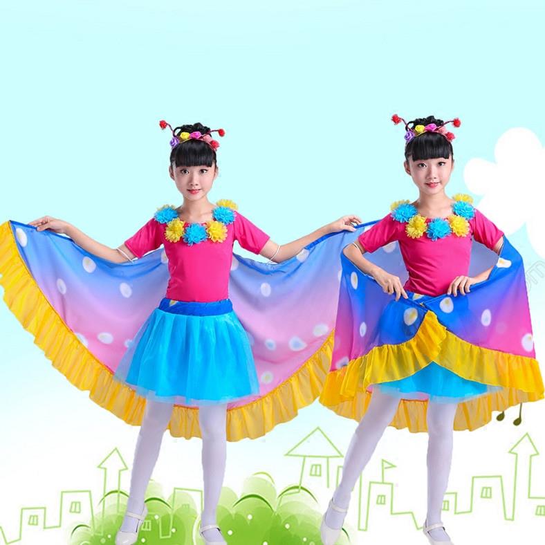 六一儿童演出服蝴蝶衣服儿童带翅膀表演服道具虫儿飞舞蹈成人服装