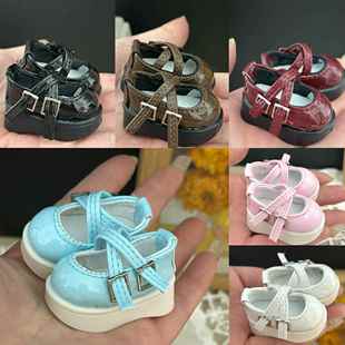 六分四分娃娃高跟鞋厚底鞋亮皮鞋子百搭时尚娃鞋百搭配件4/1 6/1