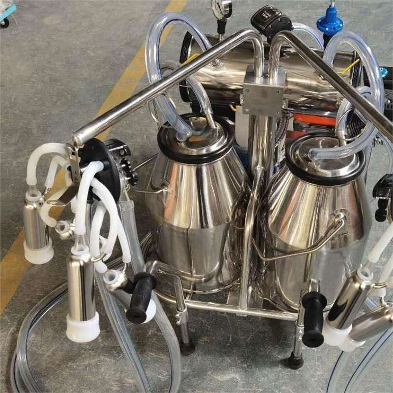 新款母牛奶羊真空挤奶机挤奶器活塞式牛羊用家用挤牛奶机抽奶器
