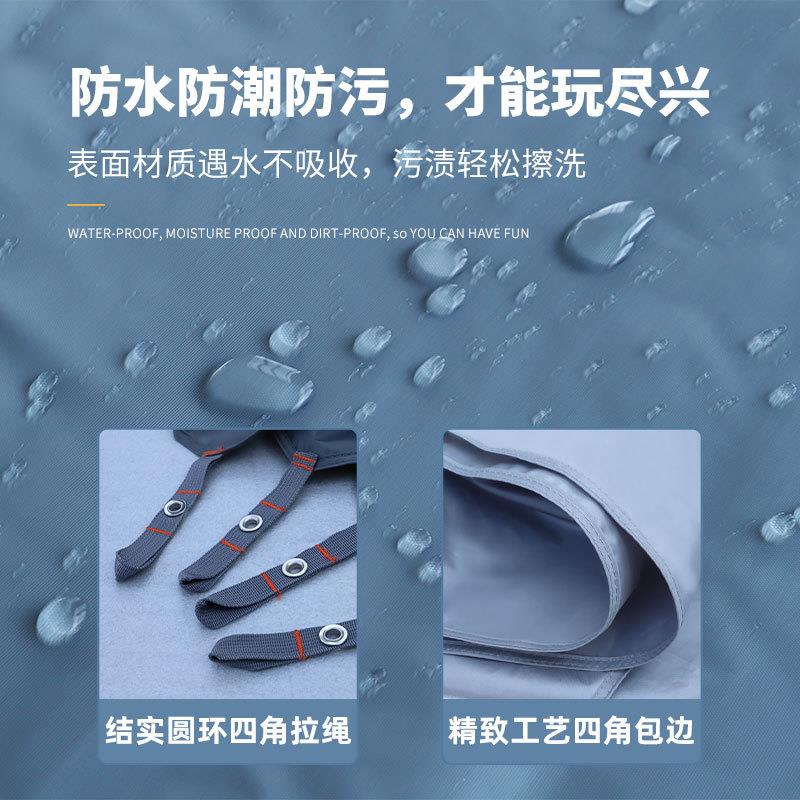 新款直销露营帐篷六角地布户外野营防水防潮牛津地席多功能遮阳幕