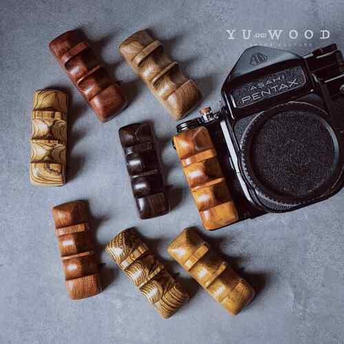 YUWOOD设计 宾得士67/6x7右手手柄定制高端实木