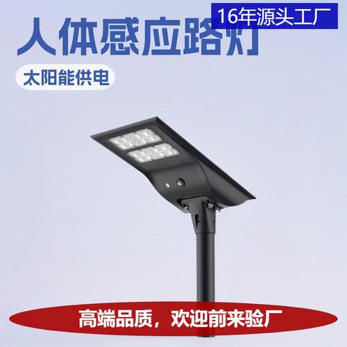 灯一体化亮道路户外照明庭院灯人体感应大功率压铸铝路灯