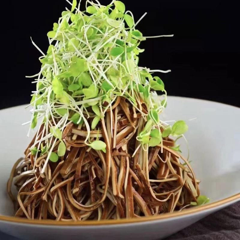 五香黑豆丝免切豆腐丝云丝豆丝香辣黑豆皮凉菜即食酒店特色食材