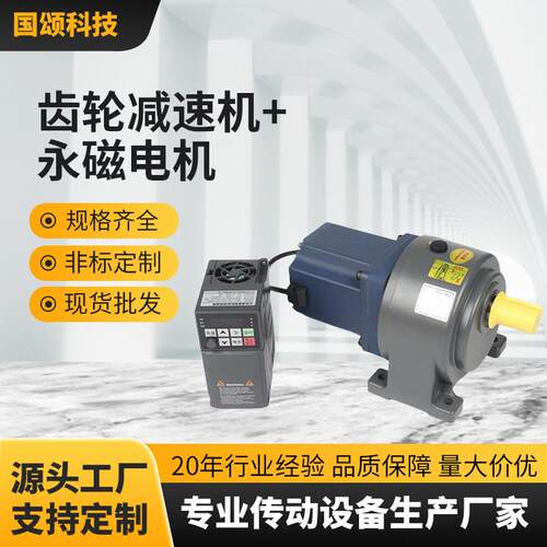 科技齿轮速机+永磁电机纯铜专业传动生产设备工具厂家直销斜齿