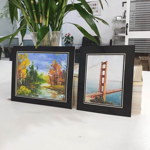 装裱卡纸8开4k儿童画框挂墙 A4相框可定a3画框简易框678寸照片墙