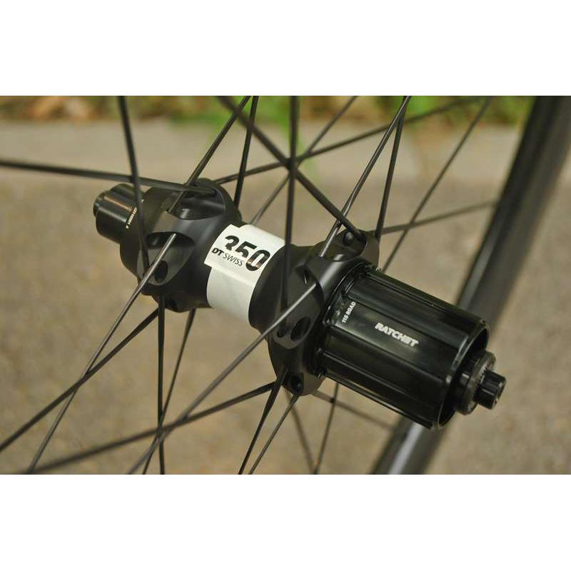 轱辘哥40框高公路圈刹轮组 DT350花鼓偏心车圈 排水纹刹车边