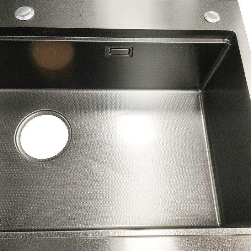 304不锈钢大单槽 黑金刚蜂窝洗碗机水槽替换专用水槽单盆台上盆