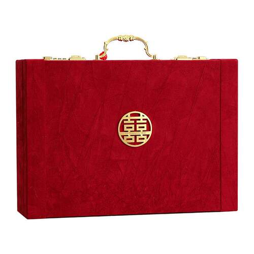 订婚彩礼钱盒子档礼金箱结婚现金聘礼密码彩礼箱聘金盒10万20万