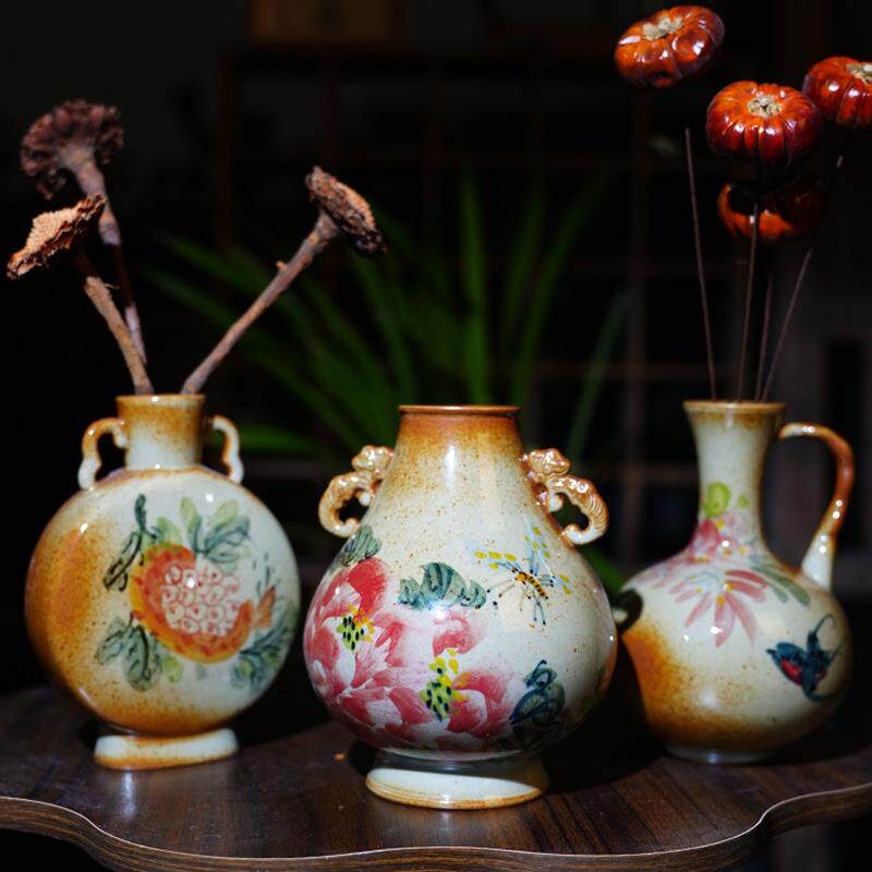 中国风景德镇陶瓷景区博物馆花瓶摆件装饰品干花小花器陶瓷花瓶