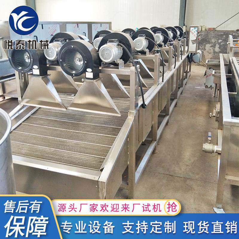 全自动翻转式风干机草莓清洗沥水风干机果蔬清洗沥水吹干风干线